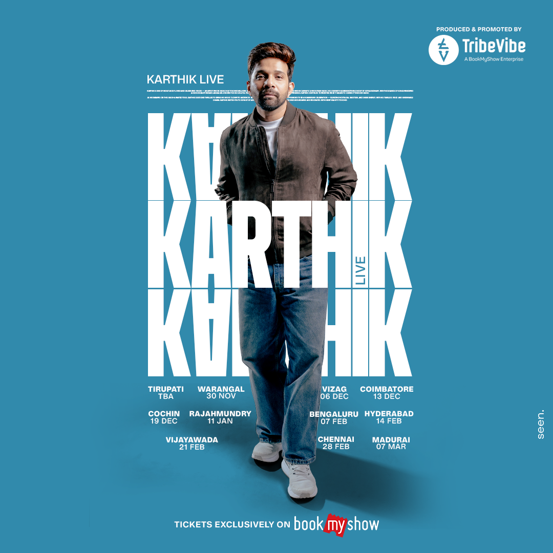 TribeVibe Entertainment announces acclaimed singer and composer Karthik ...